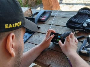 EA1FQT (Yeray) operando la EA1RCG QRP